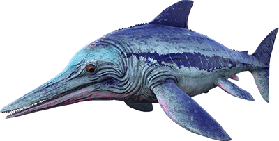ichthyosaurus en su habitat